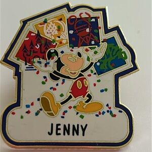 Disney Personalized Enamel Name Pin - JENNY - Brand New